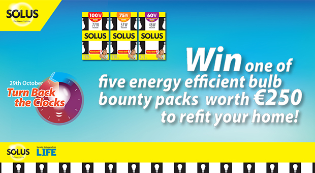 WIN one of five energy efficient bulb bounty packs worth €250 WIN one of five energy efficient bulb bounty packs worth €250