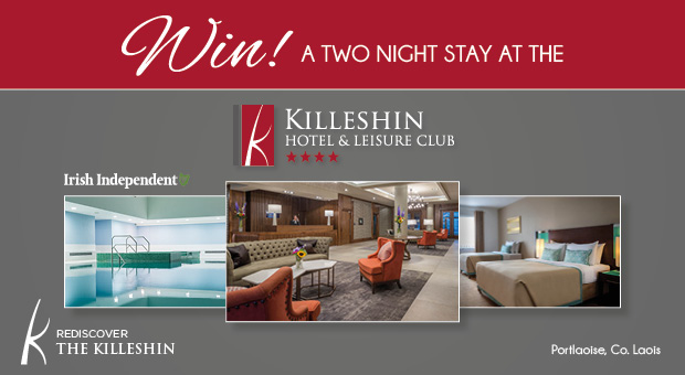 Win a fantastic two-night stay at The Killeshin Hotel, Co. Laois