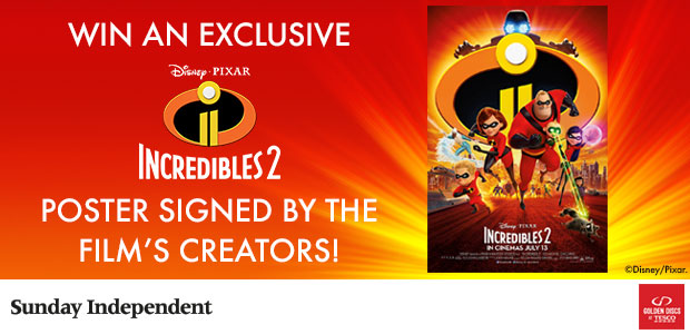 Win a Fantastic Signed Incredibles 2 Poster Plus 5 Classic Disney Pixar DVDs!