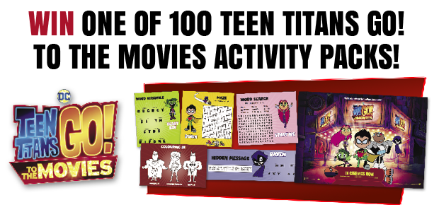 Win one of 100 Teen Titans Activity Books!