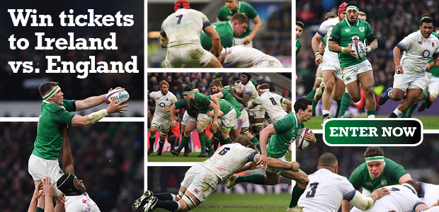 Win 2 match tickets to Ireland vs. England Win 2 match tickets to Ireland vs. England