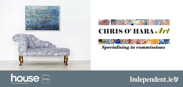 Win a specially commissioned painting by Chris O’Hara Art to the value of €1,000, plus 4 entry tickets to house