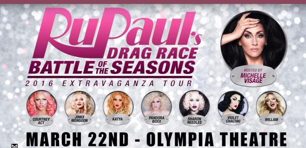 WIN tickets to RuPaul's Drag Race - Battle of the Seasons - 2016 Extravaganza Tour!