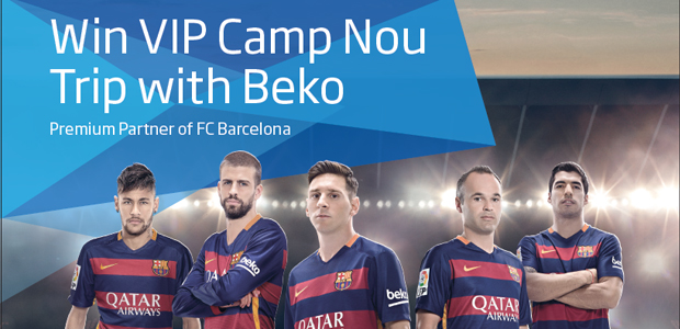 Win a VIP Camp Nou Trip with Beko Win a VIP Camp Nou Trip with Beko